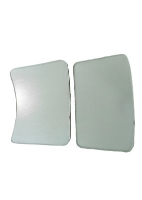 UPF 50 Lightweight Reflective Polyester Tesla Sun Shade Black Silver Foldable for Easy Installation